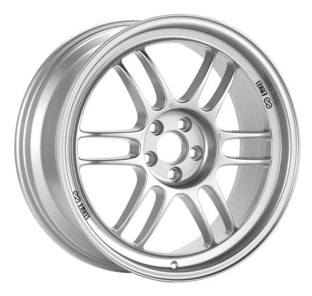 Enkei RPF1 17x9.5 5x114.3 18mm Offset 73mm Bore Silver Wheel Enkei Wheels - Cast  AXOPROS