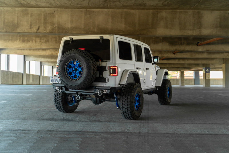 DV8 Offroad 2018 Jeep Wrangler JL MTO Series Rear Bumper w/ Optional Tire Carrier DV8 Offroad Bumpers - Steel  AXOPROS