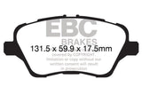 EBC 13+ Ford Fiesta 1.6 Turbo ST Yellowstuff Front Brake Pads EBC Brake Pads - Performance  AXOPROS