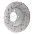 SHW 17-21 Porsche 911 Carrera 3.0L w/o Ceramic Brakes Left Rear Drilled MB Brake Rotor (9P1615601) SHW Performance Brake Rotors - Drilled  AXOPROS