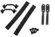 Kentrol Jeep Wrangler TJ Polished Stainless Door Strap Kit Black Powdercoat Stainless Steel Kentrol Doors  AXOPROS