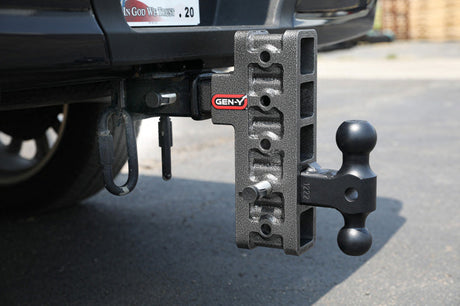 GEN-Y Hitch Gen-Y Mega Duty 2in Shank 10in Drop 2K TW 16K Hitch w/GH-051 Dual-Ball Hitch Receivers aftermarket performance part