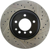 StopTech 07-09 BMW 335 (E90/E92/E93) Slotted & Drilled Left Front Rotor Stoptech Brake Rotors - Slot & Drilled  AXOPROS