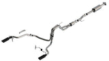 Borla F-150 2021 5.0L 4dr CC SB EC STB Lariat/KR/Pltnm/LTD 3/2.25 SRE Cat-Back S-Type Black CHR Tips Borla Catback  AXOPROS