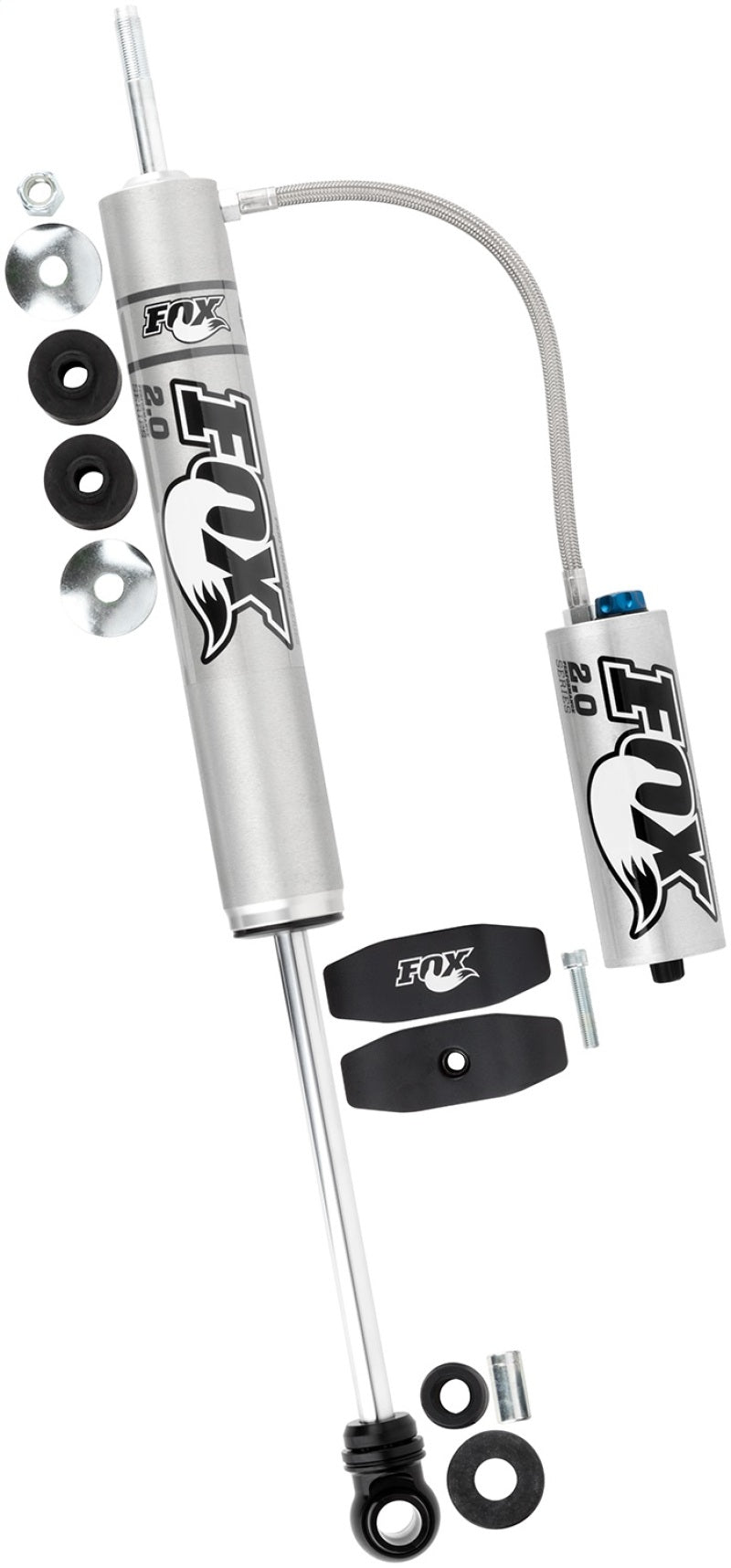 Fox 03+ 4Runner 2.0 Perf Series 9.1in. Smooth Body Remote Res. Rear Shock CD Adjuster / 0-1.5in Lift FOX Shocks and Struts  AXOPROS