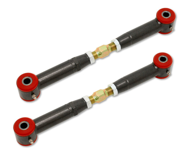BMR 10-15 5th Gen Camaro Rear Adj. Toe Rods (Polyurethane) - Black Hammertone BMR Suspension Suspension Arms & Components  AXOPROS