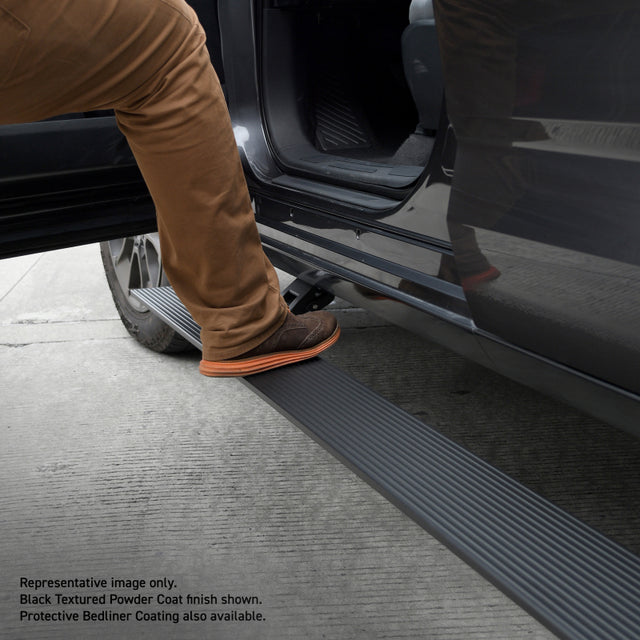 RealTruck 23-24 Toyota Sequoia Sport (Ex. Hybrid) VoltStep Electric Running Board Kit - Tex. Bk Go Rhino Running Boards  AXOPROS