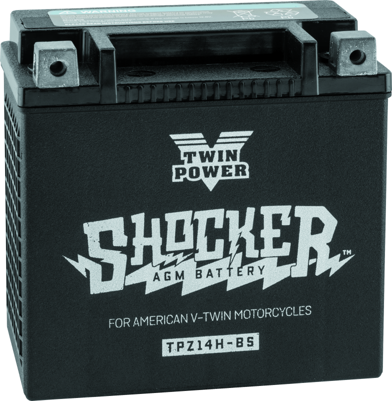 Twin Power YTX-14 Shocker Battery Replaces H-D 65948-00 220 CCA TwinPower Batteries  AXOPROS