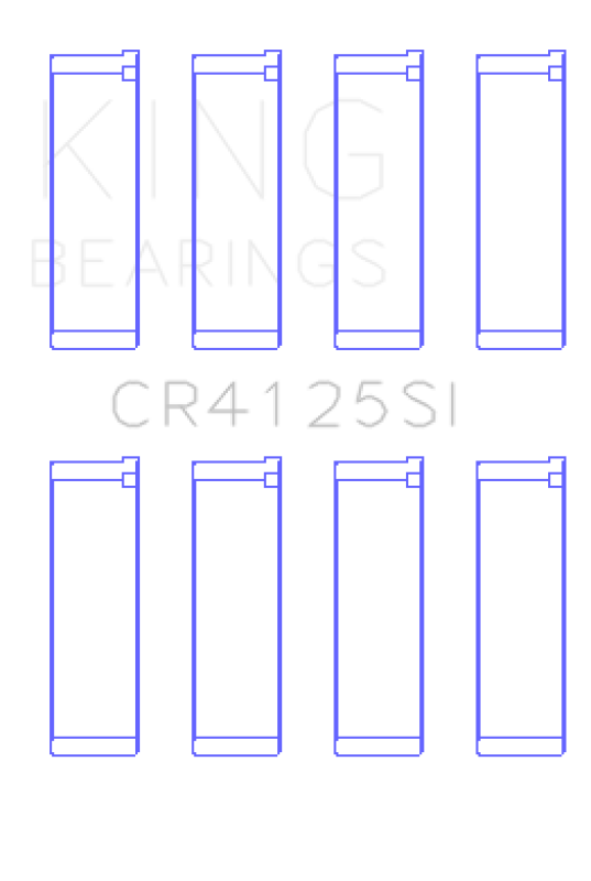 King Subaru EJ20/EJ22/EJ25 (Including Turbo) Silicone Bi-Metal Alum Rod Bearing Set - Size STD King Engine Bearings Bearings  AXOPROS