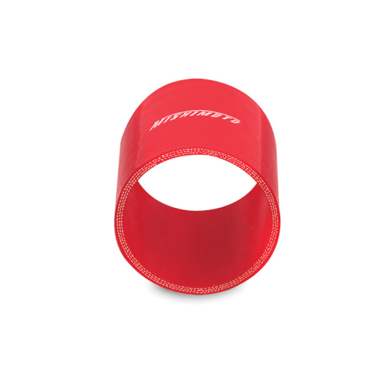 Mishimoto 3.0 Inch Red Straight Coupler Mishimoto Silicone Couplers & Hoses  AXOPROS