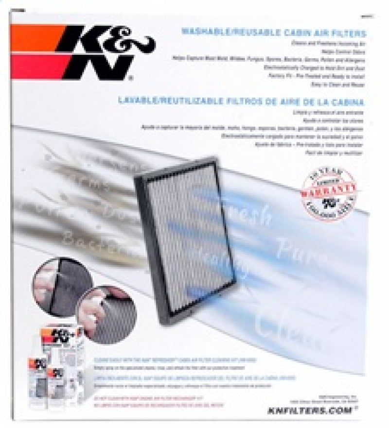 K&N 05-14 VW Jetta 2.5L 2.0L / EOS Cabin Air Filter K&N Engineering Cabin Air Filters  AXOPROS