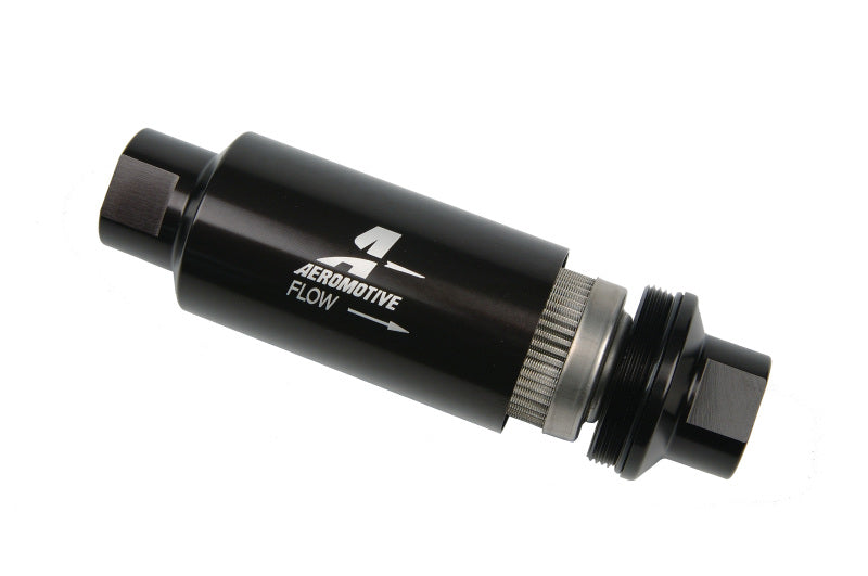 Aeromotive In-Line Filter - AN-10 - Black - 100 Micron Aeromotive Fuel Filters  AXOPROS