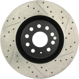 StopTech 09 VW Passat CC / 06-09 Passat Slotted & Drilled Left Front Rotor Stoptech Brake Rotors - Slot & Drilled  AXOPROS