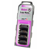 McGard Hex Lug Nut (Cone Seat) M12X1.5 / 13/16 Hex / 1.5in. Length (4-pack) - Black McGard Lug Nuts  AXOPROS