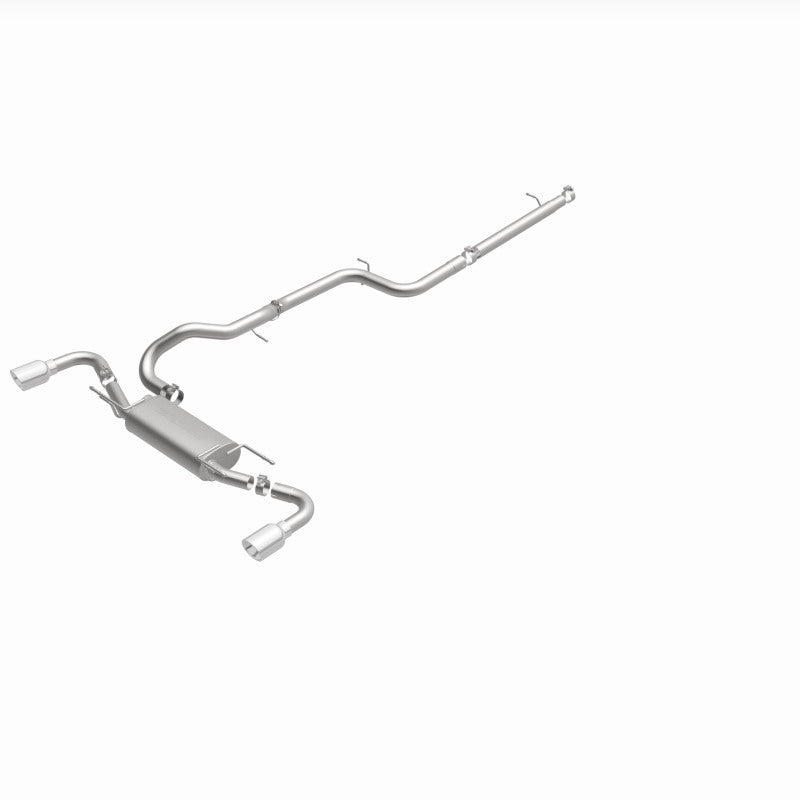 MagnaFlow 10-12 Mazda 3 L4 2.5L Hatchback Split Rear Exit Stainless Cat Back Performance Exhaust Magnaflow Catback  AXOPROS