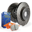EBC S8 Kits Orangestuff Pads and GD Rotors EBC Brake Rotors - Slot & Drilled  AXOPROS