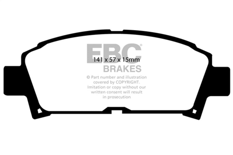 EBC 93-95 Toyota MR2 2.0 Turbo Yellowstuff Front Brake Pads EBC Brake Pads - Performance  AXOPROS