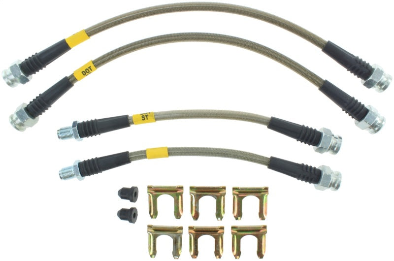 StopTech 91-99 Mitsubishi 3000GT Stainless Steel Rear Brake Lines Stoptech Brake Line Kits  AXOPROS