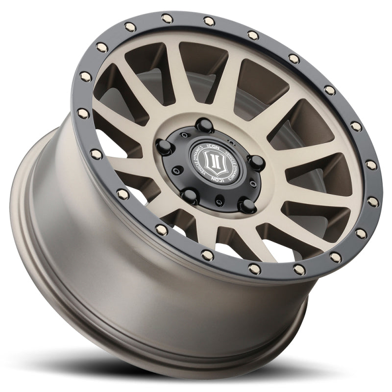 ICON Compression 17x8.5 5x150 25mm Offset 5.75in BS 110.1mm Bore Bronze Wheel ICON Wheels - Cast  AXOPROS