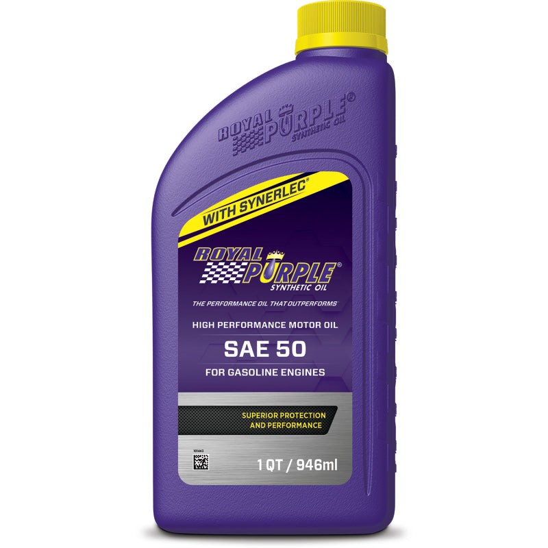 Royal Purple Premium Synthetic High Performance Straight-Grade SAE 50 Motor Oil - 1 Quart Royal Purple Motor Oils  AXOPROS