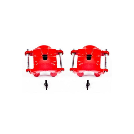 Power Stop 78-85 Avanti II Front Red Calipers w/o Brackets - Pair PowerStop Brake Calipers - Perf  AXOPROS