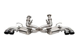 Corsa 20-24 Corvette C8 3in Valved Cat-Back 4.5in Blk Quad Tips Fits Factory Perf Exhaust DeletesAFM CORSA Performance Catback  AXOPROS