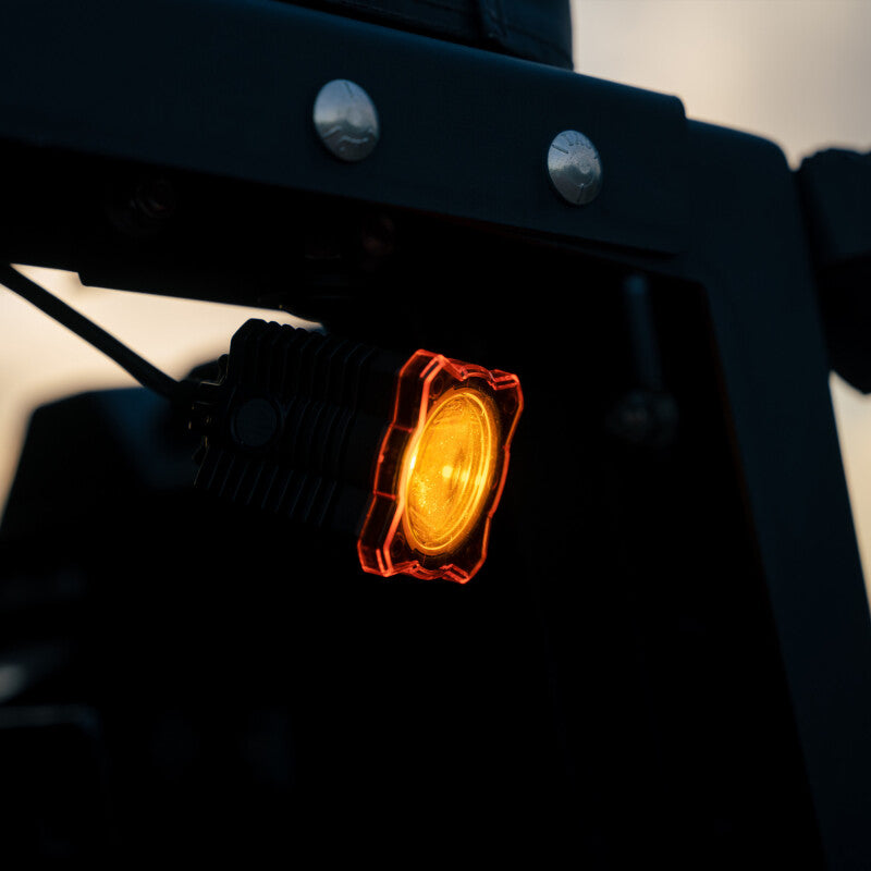 KC HiLiTES FLEX ERA 1 Single Light Shield ONLY (Amber) KC HiLiTES Light Accessories and Wiring  AXOPROS
