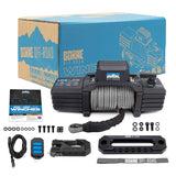 Borne Off-Road 12K Winch - Grey Synthetic Rope Borne Off-Road Winches  AXOPROS
