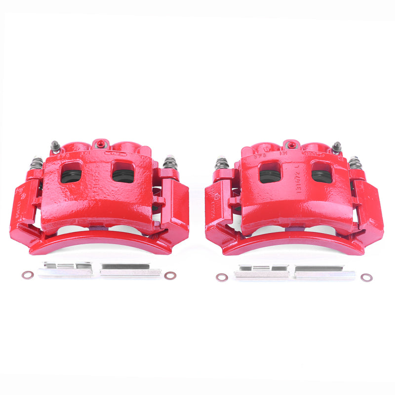 Power Stop 00-01 Dodge Ram 1500 Front Red Calipers w/Brackets - Pair PowerStop Brake Calipers - Perf  AXOPROS