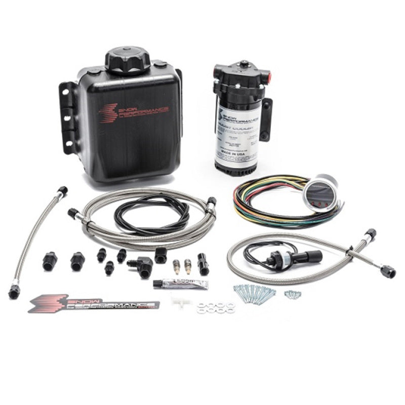 Snow Performance Stg 2 Boost Cooler F/I Prog. Water Injection Kit (SS Braided Line 4AN Fittings) Snow Performance Water Meth Kits  AXOPROS
