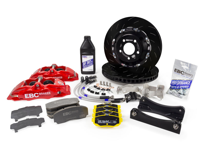 EBC Racing 12-21 Subaru BRZ/Toyota GT86 Blue Apollo-4 Calipers 330mm Rotors Front Big Brake Kit EBC Big Brake Kits  AXOPROS