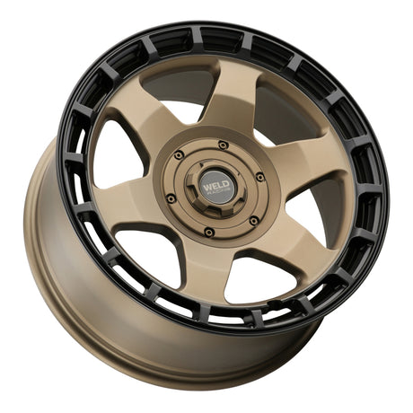 Weld Weld Off-Road Ridge 17x9 - 5x114.3 / 5x127 BP - ET-12 - 78.1mm CB - Satin Bronze Wheel (Black Ring) Wheels - Cast aftermarket performance part