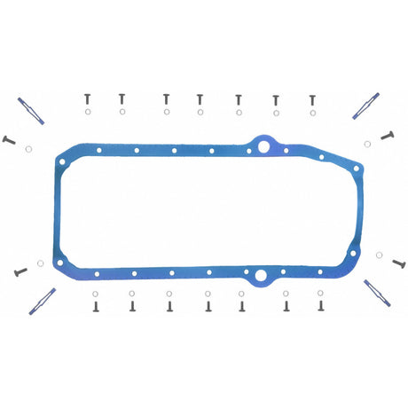 Fel-Pro Chevrolet C10 Engine Oil Pan Gasket Set PermaDryPlus rigid carrier, Oil Pan SnapUps Included Fel-Pro Gasket Kits  AXOPROS