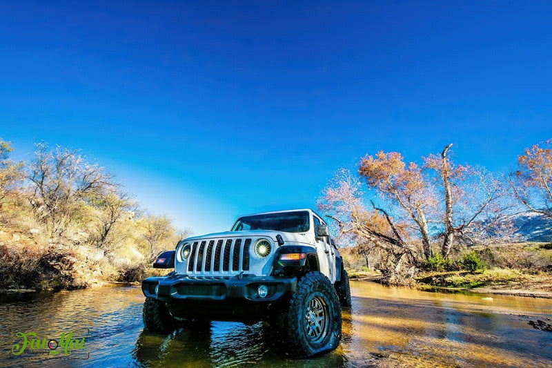 Oracle Oculus Bi-LED Projector Headlights for Jeep JL/Gladiator JT - Matte Blk - 5500K ORACLE Lighting Headlights  AXOPROS