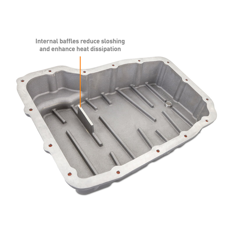 Mishimoto 2007.5 + Ram 6.7L Cummins 68RFE Transmission Pan - Cast - GR Mishimoto Transmission Pans  AXOPROS