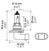 Hella Optilux HB4 9006 12V/55W XY Xenon Yellow Bulb Hella Bulbs  AXOPROS