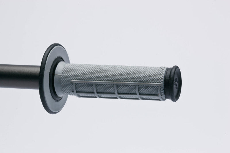 Renthal MX Dual Compound Grips 1/2 Waffle - Grey/ Black Renthal Grips  AXOPROS