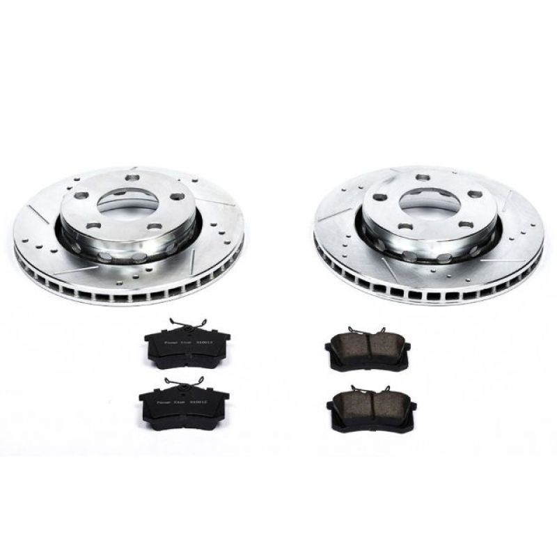 Power Stop 00-02 Audi S4 Rear Z23 Evolution Sport Brake Kit PowerStop Brake Kits - Performance D&S  AXOPROS
