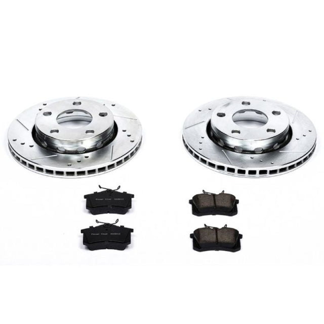 Power Stop 00-02 Audi S4 Rear Z23 Evolution Sport Brake Kit PowerStop Brake Kits - Performance D&S  AXOPROS