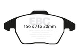 EBC 06-13 Audi A3 2.0 Turbo (Girling rear caliper) Ultimax2 Front Brake Pads EBC Brake Pads - OE  AXOPROS