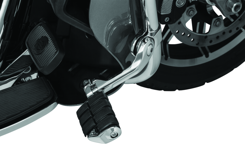 Kuryakyn Tour-Tech Cruise 6in Mount Arm With Dually ISO Pegs 1-1/4in Clamp Chrome Kuryakyn Footpegs  AXOPROS