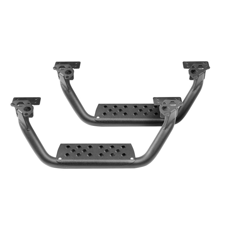 Go Rhino Dominator Extreme D6 SideSteps - Tex Blk - 4in Drop Down Steps (Pair) Go Rhino Side Steps  AXOPROS