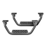 Go Rhino Dominator Extreme D6 SideSteps - Tex Blk - 4in Drop Down Steps (Pair) Go Rhino Side Steps  AXOPROS