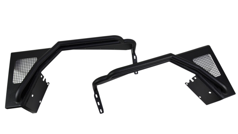 Fishbone Offroad 97-06 Jeep Wrangler TJ Steel Tube Fenders Front 3In Flare - Blk Textured Powdercoat Fishbone Offroad Fenders  AXOPROS
