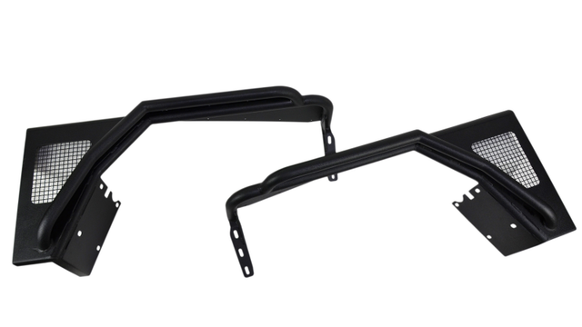 Fishbone Offroad 97-06 Jeep Wrangler TJ Steel Tube Fenders Front 3In Flare - Blk Textured Powdercoat Fishbone Offroad Fenders  AXOPROS
