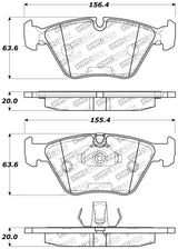 StopTech Performance 04-09 BMW X3 (E38) / 06-09 Z4 3.0Si (E86) / 00-07 330 Series Front Brake Pads Stoptech Brake Pads - Performance  AXOPROS