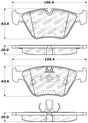 StopTech Performance 04-09 BMW X3 (E38) / 06-09 Z4 3.0Si (E86) / 00-07 330 Series Front Brake Pads Stoptech Brake Pads - Performance  AXOPROS
