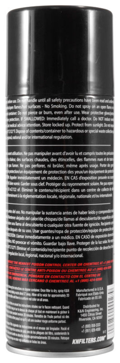 K&N 12.25 oz. Aerosol Air Filter Oil - AXOPROS