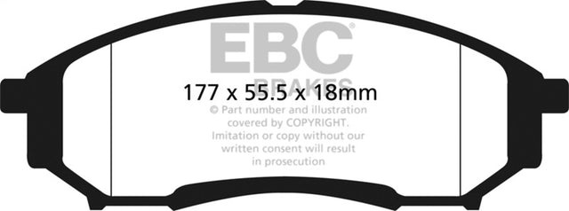EBC 05-07 Ford F250 (inc Super Duty) 5.4 (2WD) Extra Duty Rear Brake Pads EBC Brake Pads - Performance  AXOPROS