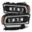 AlphaRex 19-21 Ram 2500 PRO-Series Projector Headlights Plank Style Black w/Activation Light AlphaRex Headlights  AXOPROS